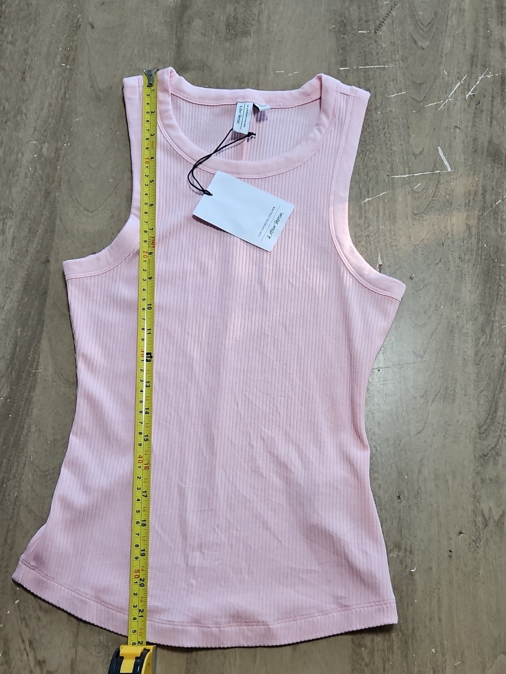 & Other Stories Pink Ribbed Tank Size XS - Picture 6 of 10
